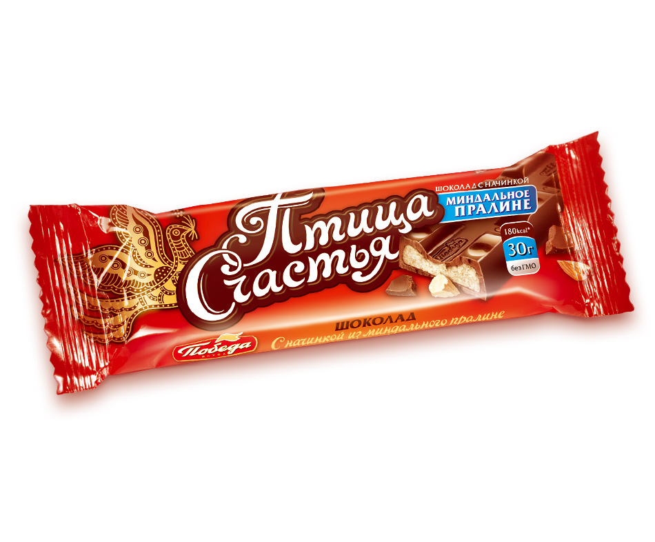 Птица счастья с начинкой из миндального пралине 30 г. (Победа)